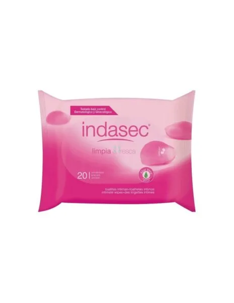 Salviette di igiene intima Indasec, 20 unità