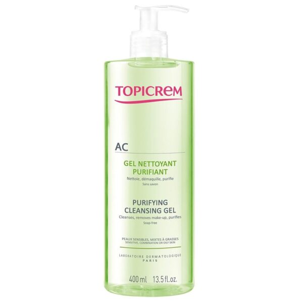 Topicrem AC Gel Detergente Purificante Pelle Mista o Grassa 400 ml