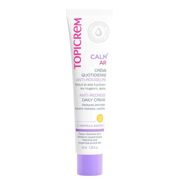 Topicrem Calm+ creme diária anti-vermelhidão SPF50+ 40 ml novo