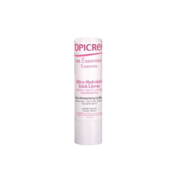 Topicrem Hydra+ Balsamo Labiale Ultra-Idratante Stick 4 g per Labbra Secche e Crepate