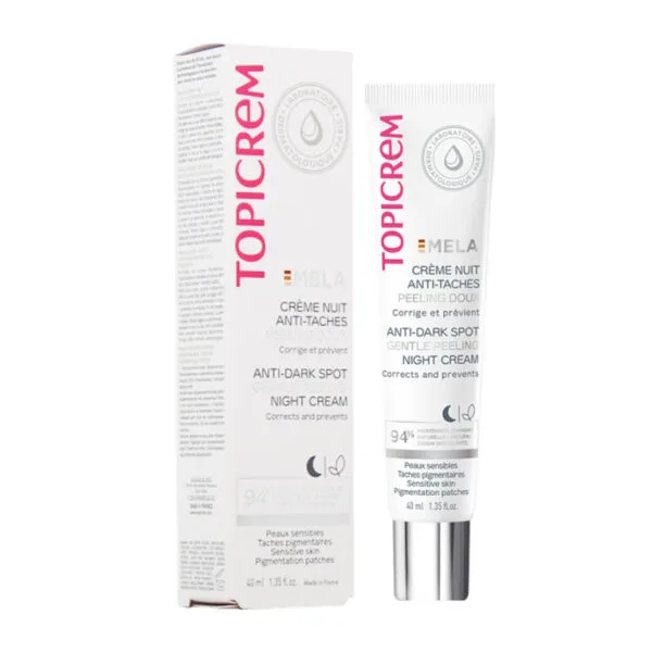 Topicrem MELA κρέμα νυκτός peeling αντι-στίγματα 40 ml