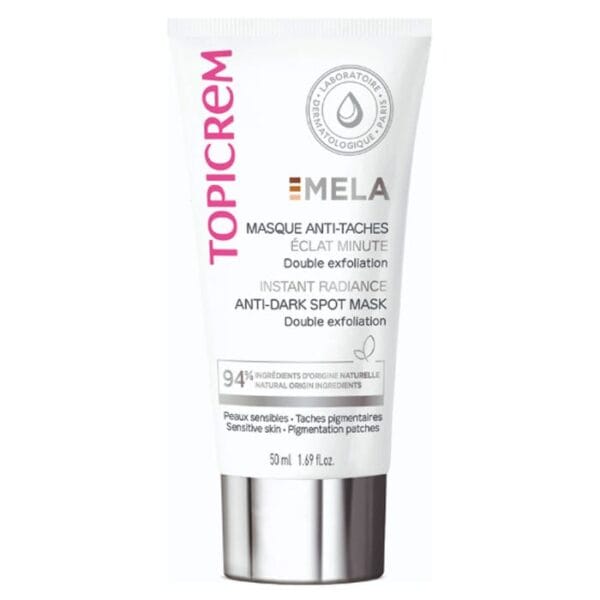 Topicrem MELA mascarilla facial antimanchas luminosidad instantánea 50 ml