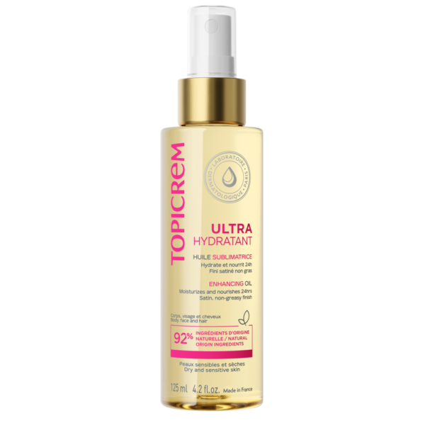 Topicrem UM Huile Nettoyante Ultra Hydratante Peau Sèche et Sensible 125 ml