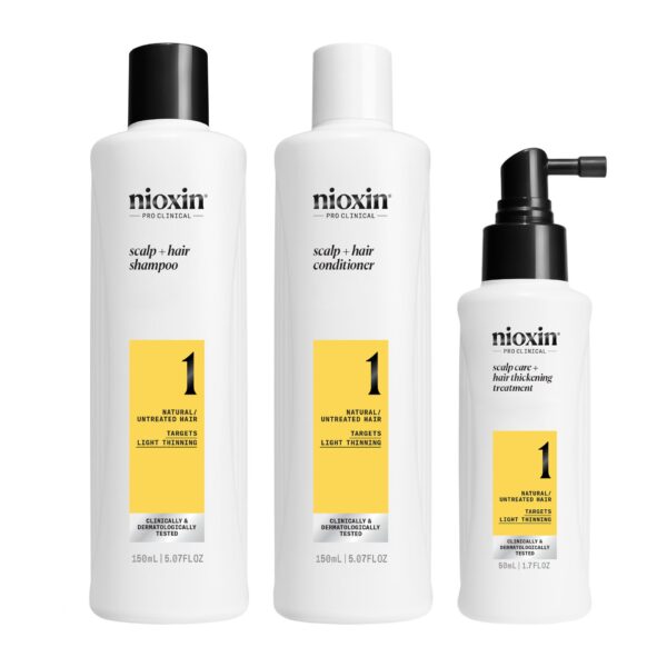 Nioxin Kit d'Essai Système 1 traitement capillaire 150 ml + 150 ml + 40–50 ml
