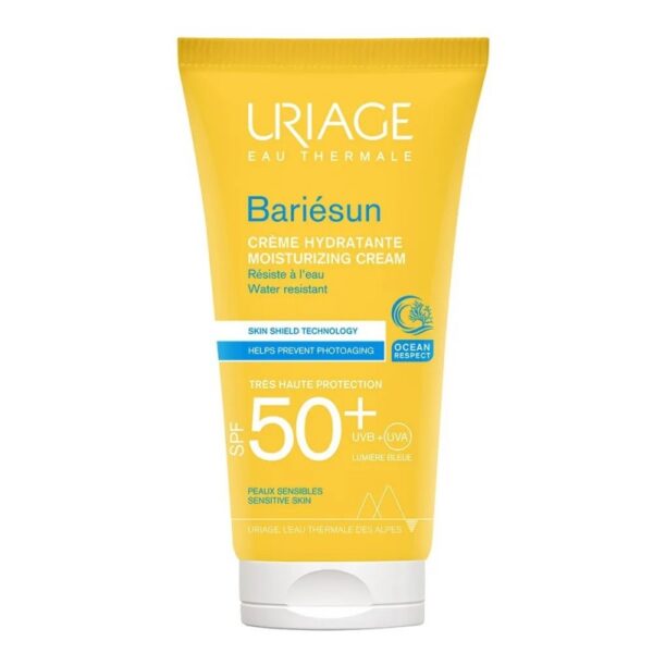 Uriage Bariésun creme solar facial hidratante SPF50+ pele sensível 50 ml