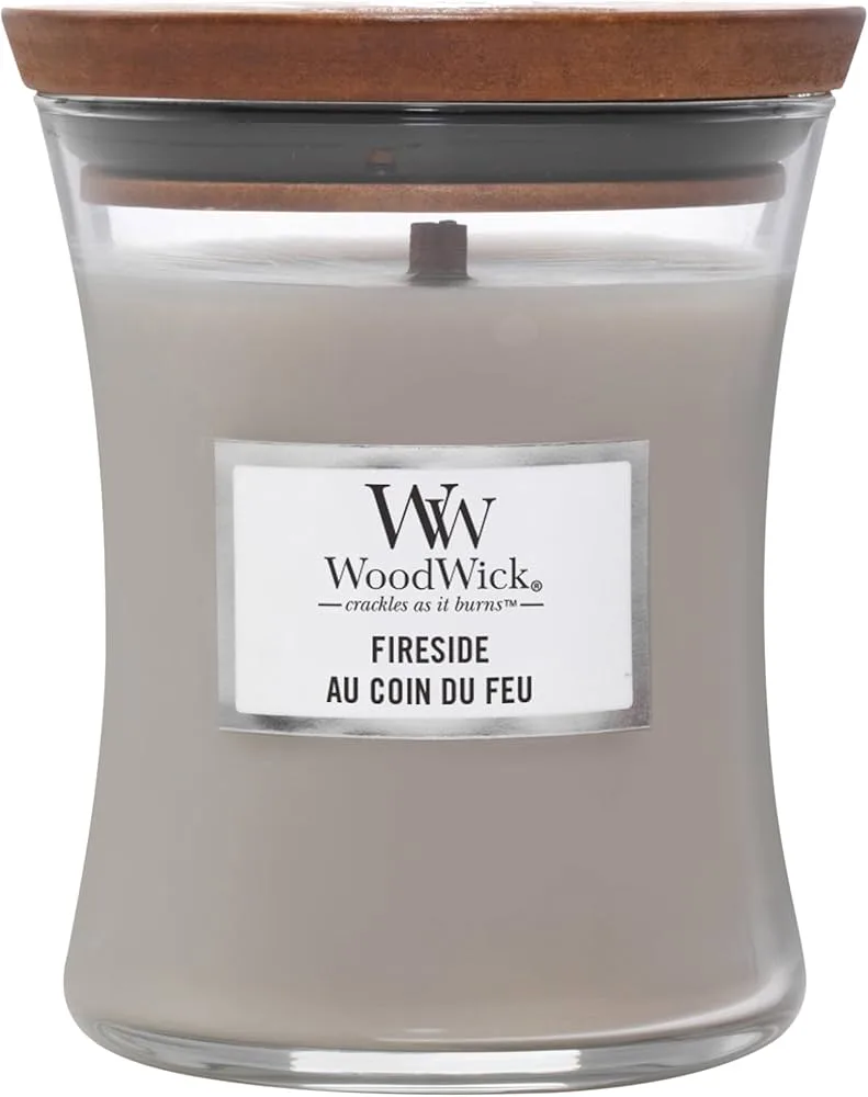 Vela aromática Woodwick Fireside mediana 276 g