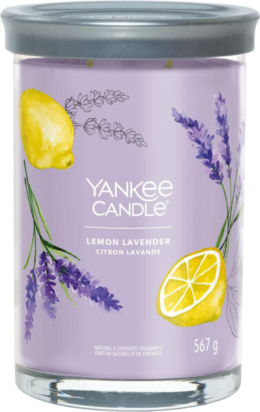 Candela aromatica Yankee Candle Signature Tumbler Lavanda limone 567 g