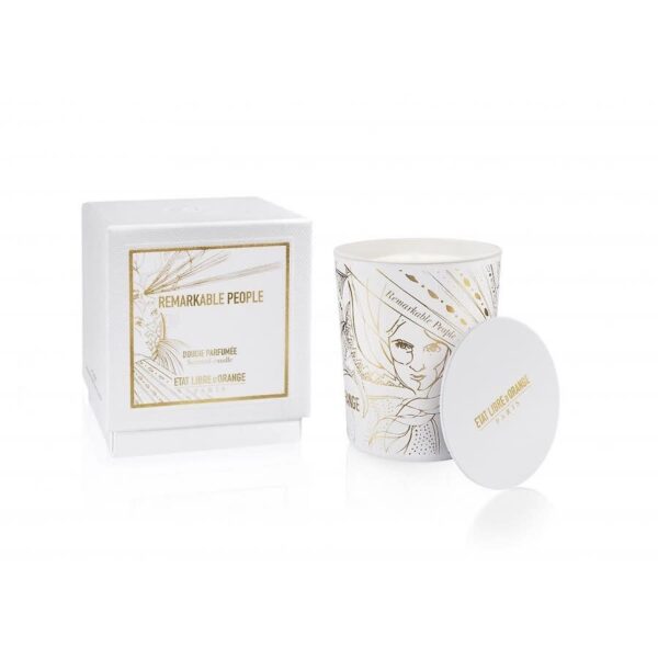 Candela profumata Remarkable People 185 g, vetro bianco, Etat Libre d’Orange