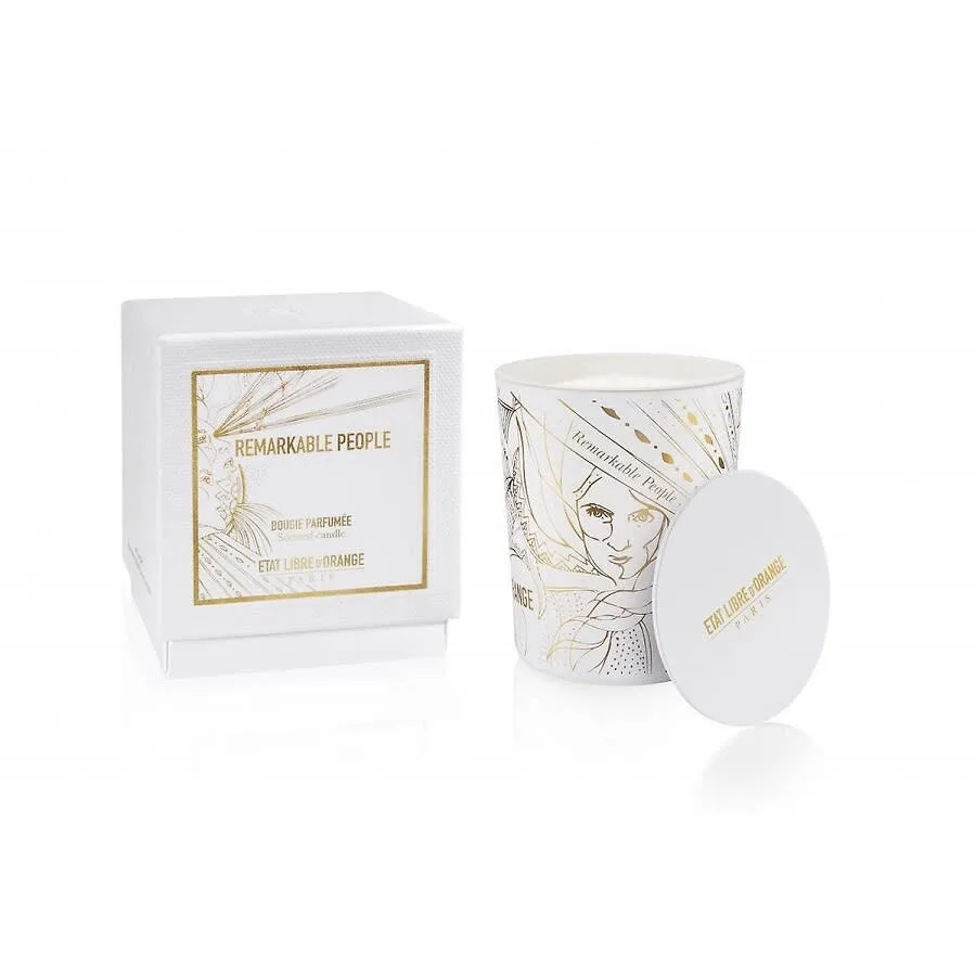 Vela perfumada Remarkable People 185 g, vidrio blanco, Etat Libre d’Orange