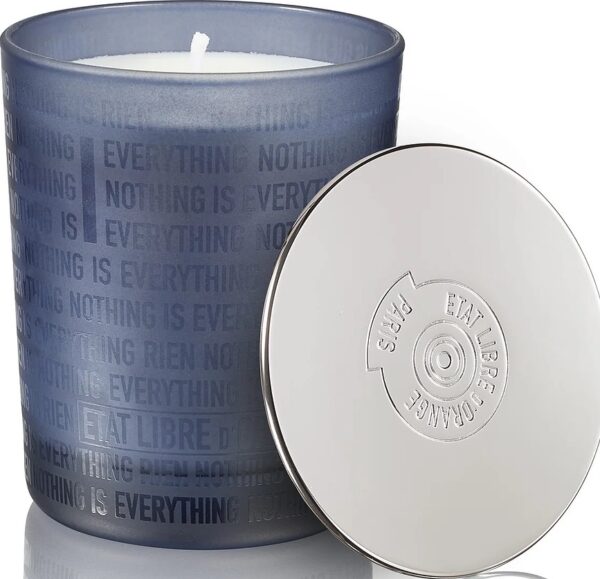 Candela profumata Rien in vaso di vetro blu 185 g