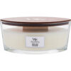 Geurkaars WoodWick Ellipse White Teak 453 g