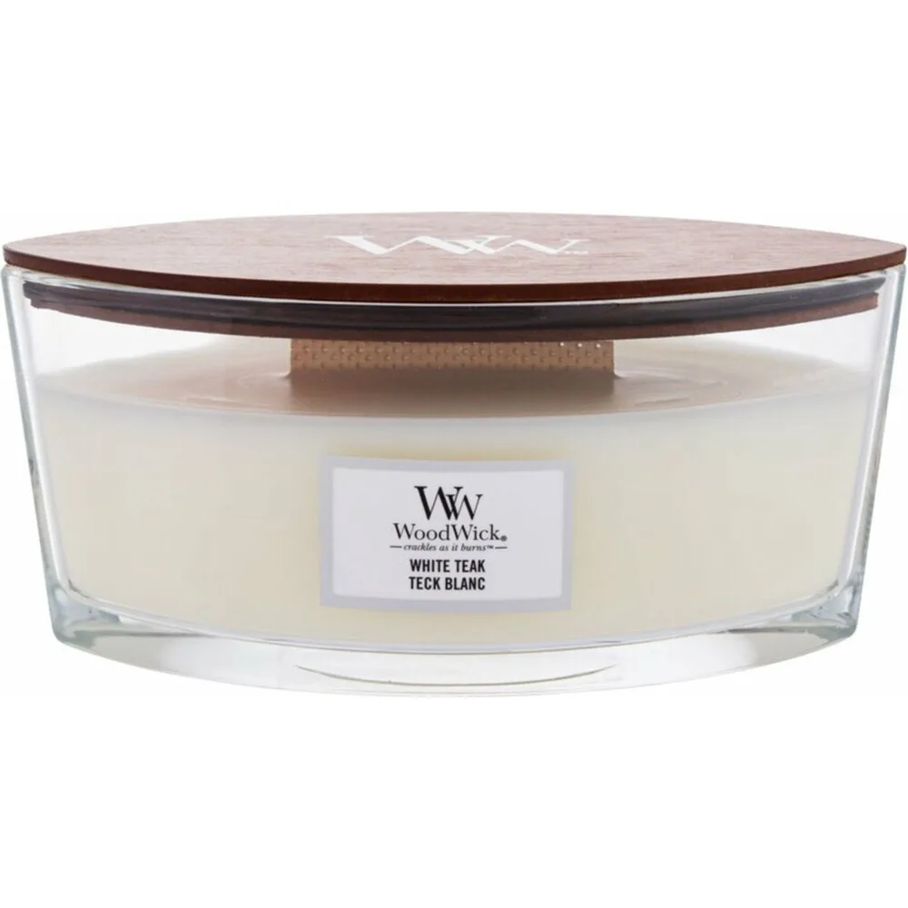 WoodWick Ellipse mirisna svijeća s mirisom bijelog tikovine 453 g