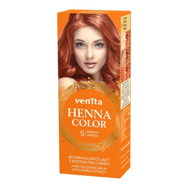 Venita Henna Color tinta capillare semipermanente tono 5 Paprika 75 ml