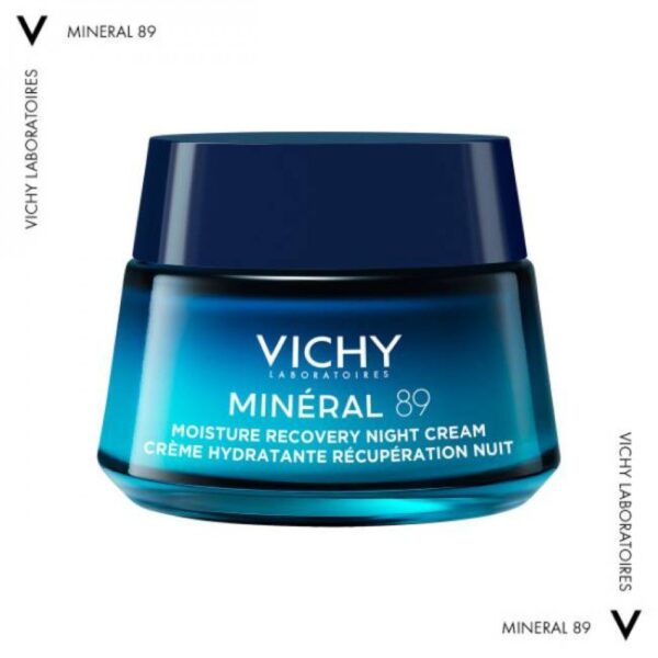 Vichy Minéral 89 crema de noche hidratante y reparadora rostro 50 ml