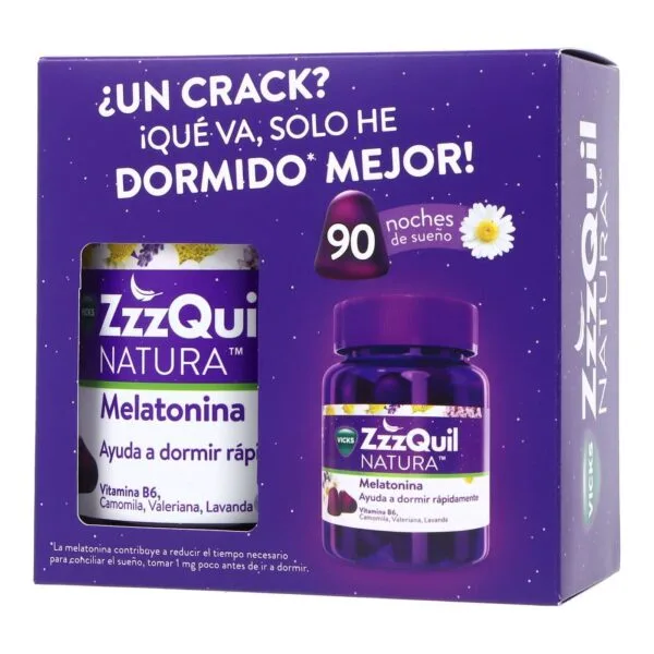 Vicks ZzzQuil Natura 90 gummibjörnar med bär för bättre sömn