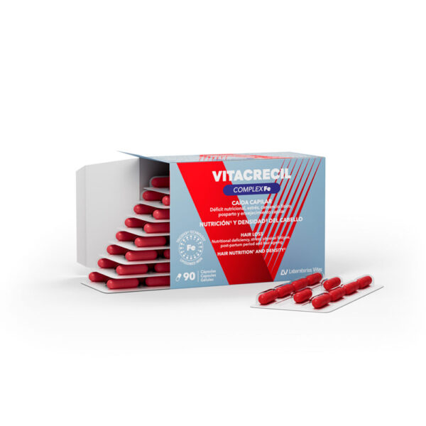Vitacrecil Complex Fe complément chute capillaire et ongles 90 capsules