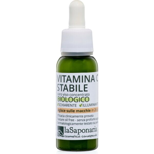 La Saponaria Vitamina C activa pura para cuidado facial antioxidante y reafirmante