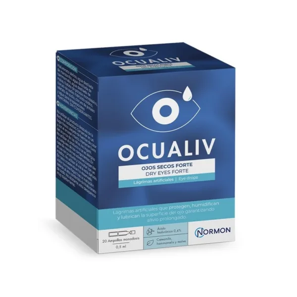 Ocualiv Yeux Secs Fort 20 monodoses 0,5 ml lubrifiant oculaire