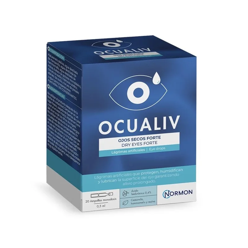Ocualiv Ξηρά Μάτια Forte 20 μονοδοσία 0,5 ml οφθαλμικό λουμπριντικό