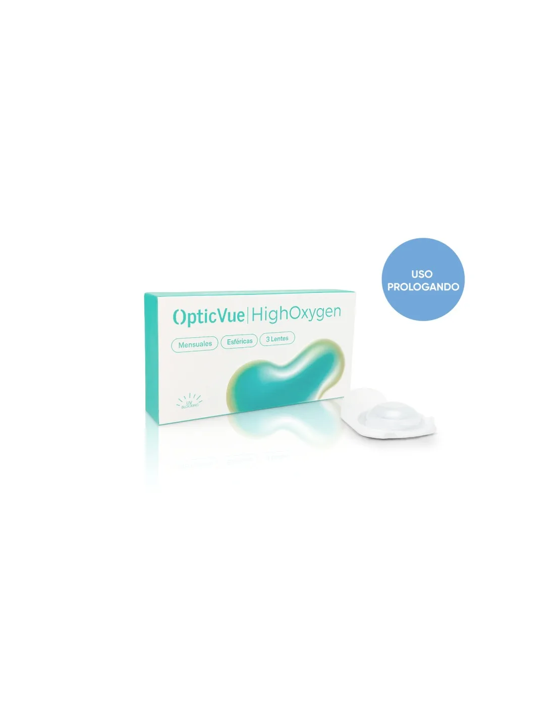 Opticvue Highoxygen lentilles de contact +4,00 boîte contenant 3 lentilles