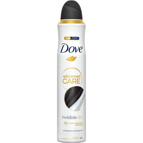 Dove Deodorant Antitranspirant Invisible Dry in Spray 250 ml