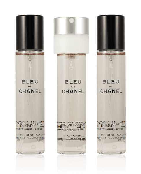 CHANEL BLEU Eau de Parfum recargas vaporizador viaje 3 x 20 ml