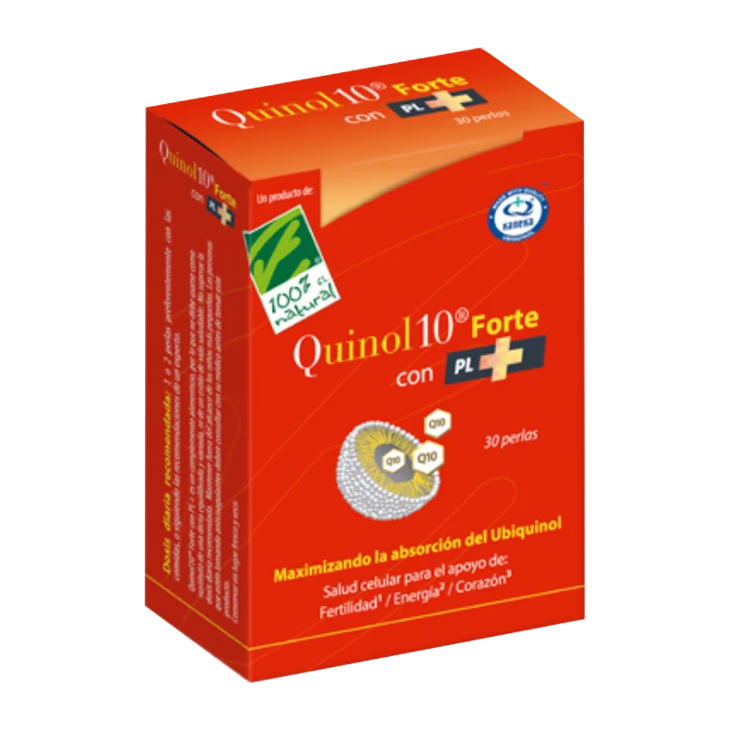 Cien x Cien Natural Quinol10 Forte con PL+ 30 Perlas