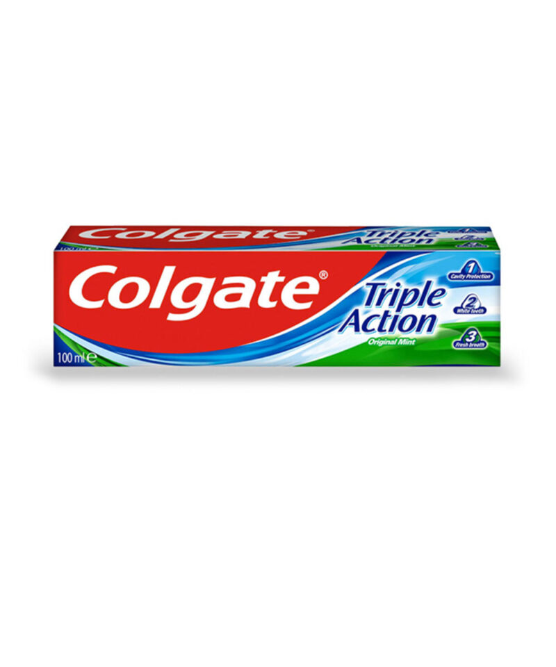 Colgate Triple Acción pasta dental tubo 100 ml - Zerca Belleza & Bienestar