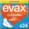 Absorventes higiênicos Evax Cottonlike Super, pacote com 24 unidades