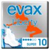 Evax Liberty Super-Damenbinden mit Flügeln, 10er-Packung