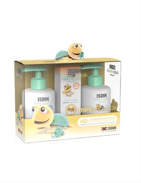 ISDIN Baby Naturals Pack Mini Box Bebè: Pomata Pannolino 20 ml + Lozione 200 ml + Gel 200 ml