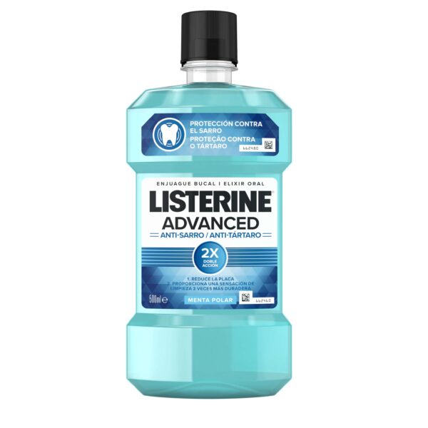 Listerine Advanced Anti-Tartar Mundspülung Polar Mint 500 ml