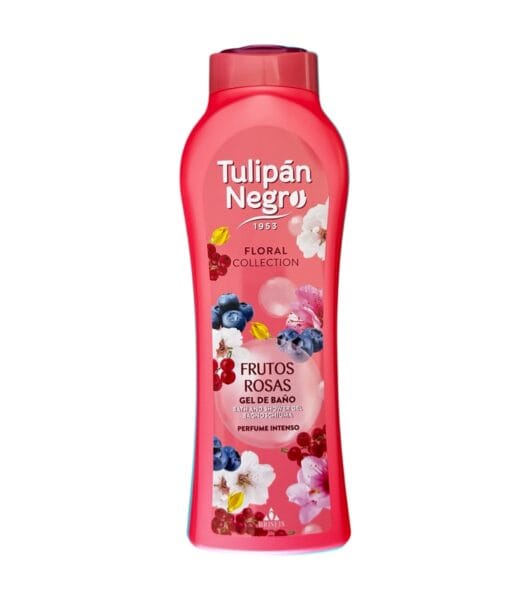 Sort Tulipan Gel til Bad Floral Frugt Roser 650 ml