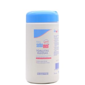 Sebamed Baby toallitas oleosas para la zona del pañal, paquete de 70 unidades