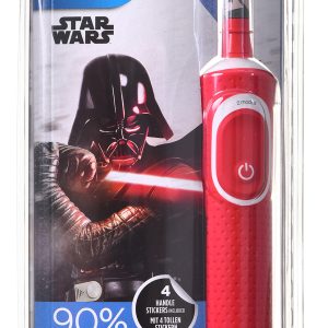Escova de dentes elétrica infantil Oral-B Kids Star Wars com adesivos, 1 cabeçote