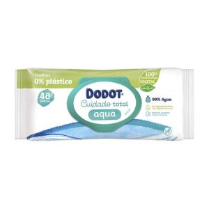 Dodot Toallitas Húmedas Aqua Plastic Free bebé, paquete 48 unidades