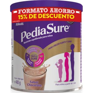 PediaSure polvo sabor chocolate suplemento nutricional pediátrico 400 g