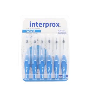 Cepillo interproximal recto cónico 1,7 mm Interprox, blíster 6 unidades