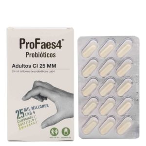 Profaes4 Probióticos Adultos 25 mm, complemento alimenticio, 30 cápsulas