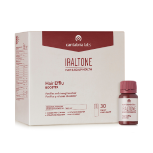 Iraltone Hair Efflu Booster complemento anticaída cabello 30 viales bebibles