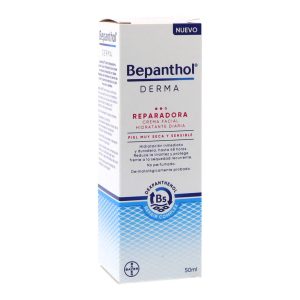 Bepanthol Derma Crema Facial Hidratante Diaria Reparadora Piel Seca y Sensible 50 ml
