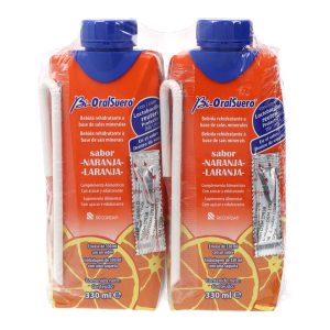 Bioralsuero suero oral probiótico sabor naranja 2 x 330 ml