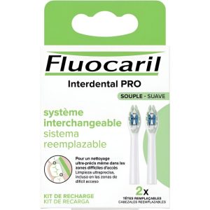Fluocaril Interdental PRO weiche Ersatzköpfe, 2 Köpfe