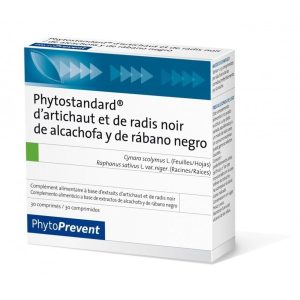 Alcachofa y Rábano Negro 30 Comprimidos, Pileje Phytostandard