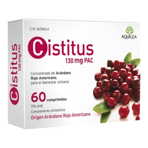 Aquilea Cistitus 130 mg, 60 comprimidos para cuidado urinário feminino