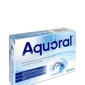 Aquoral gotas oftálmicas sequedad ocular 20 monodosis 0.5 ml