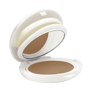 Avène maquiagem compacta dourada SPF 50+ fotoprotector facial 10 g