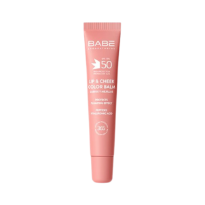 Babe bálsamo labial e bochechas com cor rosa SPF50 20 ml