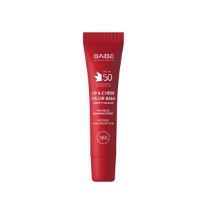 Babe bálsamo labial e bochechas vermelho SPF 50 20 ml
