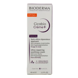 Bioderma Cicabio SPF 50+ creme reparador pele danificada 30 ml